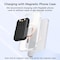 Alpha Digital Magnet Power Bank- 10,000mAh, 3 Cables, Wireless Charging - Black ZL329-BK - alternate 3