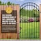 Nuvo Iron 33 in x 68 in DIAMOND TOPPED ORNAMENTAL IRON GATE GGI0440/RG02/AG03 - alternate 6