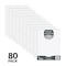 C-Line Products 8" x 10-1/2" White 4 x 4 Graph Ruled Notebook Filler Paper, 80/PK, 1/EA, 36PK/CT 22302-CT - alternate 4