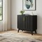 Homeroots 32in Black Wood Accent Cabinet 691679 - alternate 5