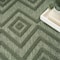 Homeroots 6' X 9' Dark Green And Light Green Geometric Indoor Outdoor Area Rug 550188 - alternate 5