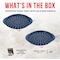 Bakken- Swiss BAKKEN Pizza Pan, Round Perforated, Nonstick Marble Coating, Dishwasher Safe, Blue, 2PK BAKPIZSHRB86 - alternate 5