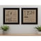 Homeroots Set Of Two Hugs or Forever 2 Black Framed Print Wall Art, 2PK 406008 - alternate 3