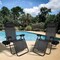 Lavish Home Zero Gravity Chairs with Table and Holders, Black Recliners, Set of 2 80-ANTIG-3 - alternate 4