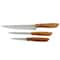 Gibson Home Seward 3 Piece Stainless Steel Cutlery Set with Wood Handles 107193.03 - alternate 1
