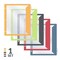 C-Line Products 8-1/2" x 11" Super Heavyweight Poly Binder Pockets with Write-On Index Tabs, 5/ST, 12ST/BX, 6BX/CT 06650-BX - alternate 2