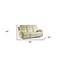 Homeroots 90" Beige Faux Leather Sofa With Black Legs 329420 - alternate 5