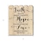 Homeroots Faith Hope Love Unframed Print Wall Art 404801 - alternate 2