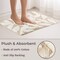 Lavish Home 2PC Bathroom Rug Set 100% Cotton Bath Mats w/ Textured Botanical Leaf Print for Boho Bathroom Decor ST-BATH5-BN - alternate 6