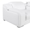 Homeroots 76in White and Silver Italian Leather Power Reclining Loveseat 633746 - alternate 4