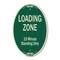 Signmission Loading Zone 15 Minutes Standing Only, 12 Inch X 18 Inch Designer, Heavy Gauge Aluminum A-OV-G-1218-9833 - alternate 1