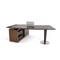 Homeroots 29.5" Leatherette and Veneer Office Desk with a Side Storage Cabinet 284262 - alternate 3