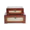 Homeroots Set of Two Brown Wood Box With Lid, 2PK 489384 - alternate 4