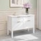 Martha Stewart Hutton Shaker Style Home Office 4 Drawer Lateral File Cabinet in White w/Polished Brass Hardware ZG-ZP-13-WH-GLD-MS - alternate 3