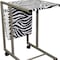 Homeroots 14" Black and White and Silver Metal Writing Desk 469106 - alternate 3
