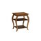 Homeroots 23" Brown Wood Bow Leg End Table With Two Shelves 286311 - alternate 2