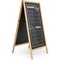 M&T Displays Rustic Wood 23.6x47.25 Inch Double Sided Chalkboard A-Frame UWOD006012X2000 - alternate 1