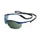 Honeywell North Safety Glasses, Uvextra AF, HC, Silver Mirror, Clear, Gray Lens, Metallic Blue Frame 11150900 - alternate 2