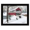 Homeroots Crisp Winter Evening 4 Black Framed Print Wall Art 404479 - alternate 1