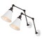 Jonathan Y Rover 7" Classic Industrial Metal Adjustable Arm LED Wall Sconce, White/Oil Rubbed Bronze, 2PK JYL7462C-SET2 - alternate 1