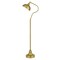 Homeroots 60" Brass Traditional Shaped Floor Lamp With Antiqued Brass Dome Shade 526295 - alternate 1