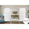 Sartodoors Sturdy Double Barn Door with Hardware, Planum 0014 White Silk and Aluminum Strips, 13FT Rail Hanger PLANUM0014DB-S-WS-64 x 84 (2* 32x84) - alternate 5