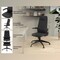 Leisuremod Nexa High Back Swivel Office Chair with Headrest and Nylon Base NO52BLL - alternate 5