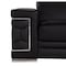 Homeroots 71" Black And Silver Genuine Leather Loveseat 546440 - alternate 10