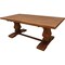 Homeroots 81" Brown Solid Wood Trestle Base Dining Table 544743 - alternate 1