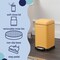 Happimess Betty Retro Mini 3.2-Gallon Step-Open Trash Can, Daffodil Yellow HPM1012L - alternate 3