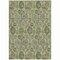 Homeroots 3' X 5' Artichoke Green And Gray Damask Washable Indoor Outdoor Area Rug 588130 - alternate 5