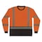 Ergodyne M Orange Class 3 Hi-Vis Long Sleeve Shirt Black Bottom 8371BK - alternate 2