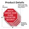 Signmission Watch Garage Door Close for Better, 4 inch X 4 inch, Vinyl Decal, 5PK OC-D-5PACK-4-66 - alternate 2