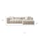 Homeroots Ivory Boucle L Shaped Two Piece Sofa and Chaise Sectional With Toss Pillows 644522 - alternate 4