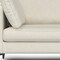 Homeroots 90" Cream Fabric Sofa With Black Legs 641003 - alternate 4
