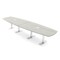 Skutchi Designs Arc Boat Conference Table With Power, 48 in W, 168 in L HAR-ABOT-48X168-T-K458-ESIL - alternate 1