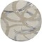 Homeroots 8' Beige Ivory And Gray Round Abstract Washable Indoor Outdoor Area Rug 599102 - alternate 5
