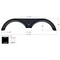 Icon Tandem Axle Fender Skirt FS4408 for Forest River - Black 14408 - alternate 2