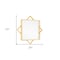 Homeroots 24" Gold Metal Geo Square Accent Mirror 574029 - alternate 5