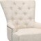 Homeroots 24" Beige Fabric Tufted Arm Chair 552136 - alternate 3