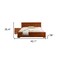 Homeroots Two Piece Dark Red Solid and Manufactured Wood Bedroom Set 468261 - alternate 3
