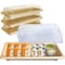 Ecoquality 0.6L Compostable Natural Sugarcane Bagasse With Lid Small Take Out Sushi Tray, 400PK EQ06LSUSHIWL-400 - alternate 1