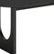 Homeroots 67" Black Solid Wood Sled Base Oval Dining Table 712224 - alternate 3