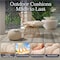 Alaterre Furniture Alaterre Servana Outdoor Swivel Wicker Chair with Cushion Tan Boho Patio Lounger Design 80-OUTD-SERAVA-CH - alternate 3