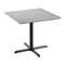 Flash Furniture 36" SQ Tabletop, Seamless Surface Technology, Gray Faux Concrete, 30x30 Black Table Height X-Base ST-SQ36-CMGY-T3030-GG - alternate 1