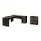 Bestar Connexion L-Shaped Workstation with Lateral File, Antigua/Black 93883-000052 - alternate 1