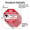 Signmission No Trespassing Protected by Video S, 4 inch X 4 inch, Vinyl Decal, 5PK OC-D-5PACK-4-92 - alternate 3