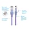 Monoprice SlimRun Cat6A Ethernet Patch Cable - Snagless RJ45_ UTP_ Pure Bare Cop 16318 - alternate 3