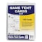 C-Line Products 2" x 3-1/2" Small White Scored Name Tent Cardstock for Laser/Inkjet Printers, 160/BX 87527 - alternate 2