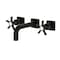 Kingston Brass Double-Handle Wall Mount Bathroom Faucet, Matte Black KS6120NX - alternate 1